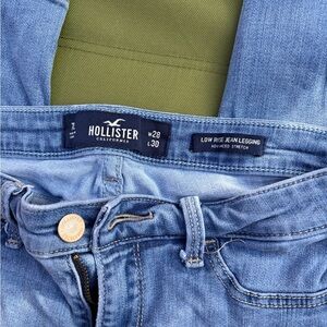 Hollister Blue Low Rise Jean Legging